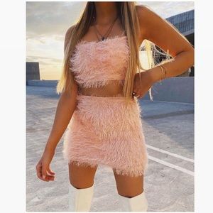 COPY - Revolve - Superdown- pink fuzzy set